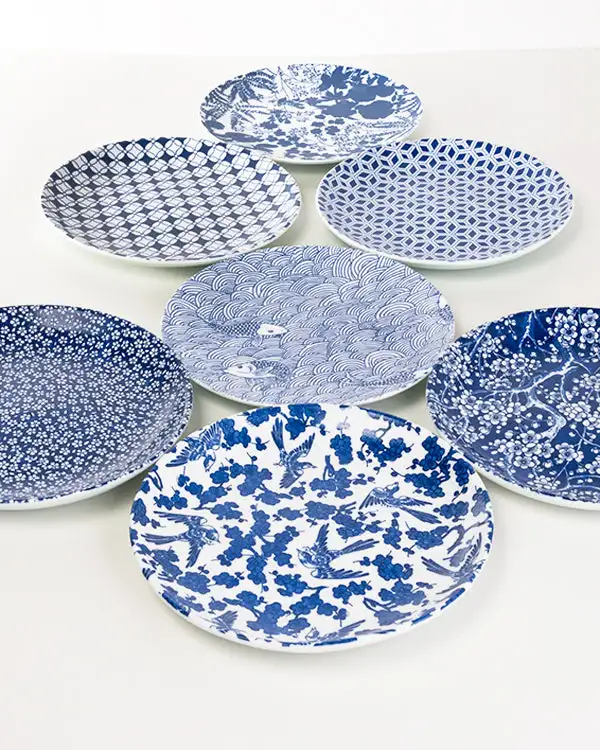 Service “BlueFlowery” Kuchenteller