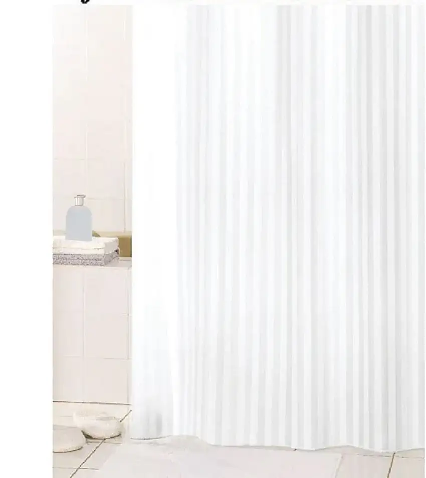 Textil-Duschvorhang Hilton weiß BxH 180x200cm