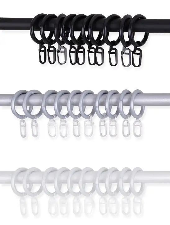 Ringe mit Faltenlegehaken Komplett-Set 16mm
