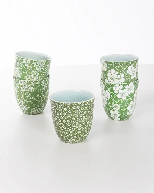 Service “GreenFlowery” Becher