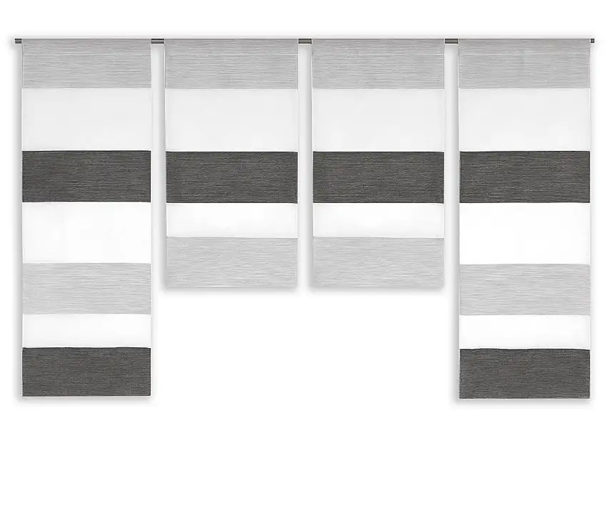 Design Mini Flächenvorhang Set anthrazit grau 2291