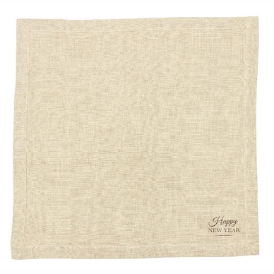 Serviette Libeco Holiday Happy New Year