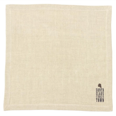 Serviette Libeco Holiday Santa Claus