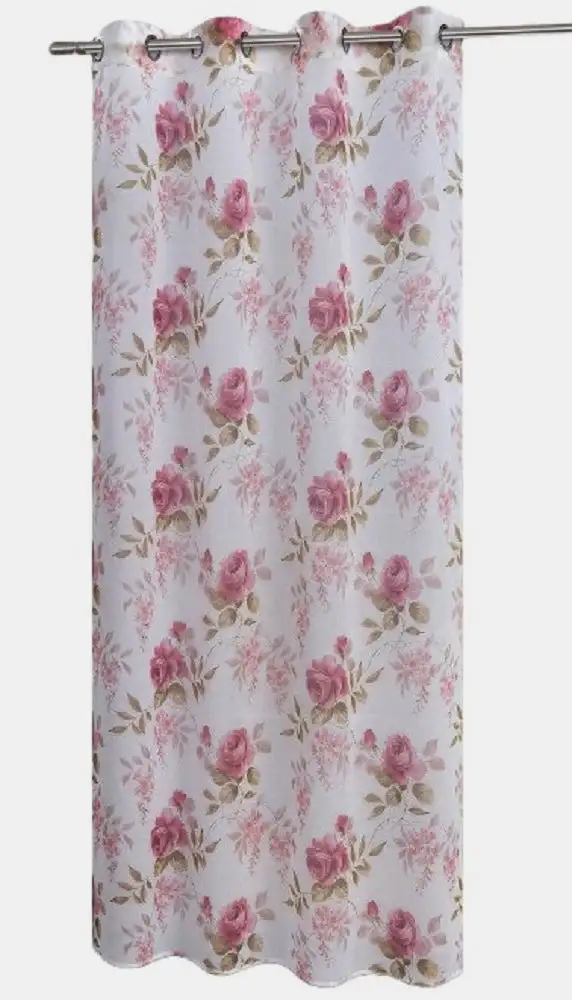 Ösenschal BxH 140x245cm Rosen rot 2643