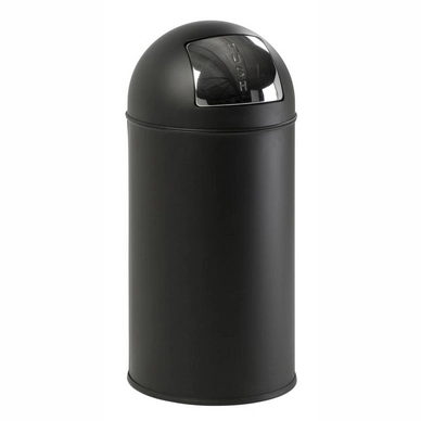 Mülleimer EKO Pushcan Schwarz Matt 40L