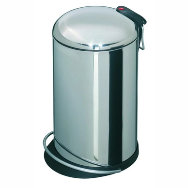 Treteimer Hailo Trento Top Design Silber Edelstahl 14L