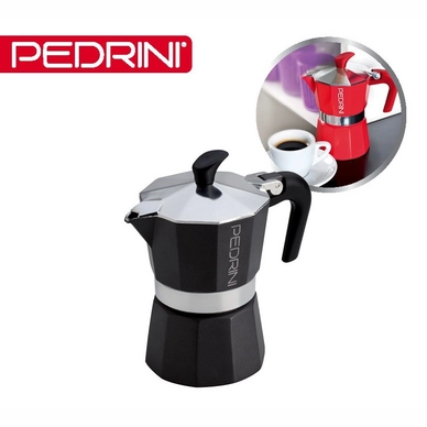Espressokocher Pedrini 2 Tassen Anthrazit