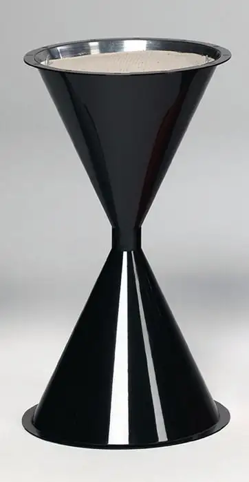 Klassischer Standascher für Innen- & Außenbereich | HxBxT 72x42x42cm | Kunststoff | Schwarz