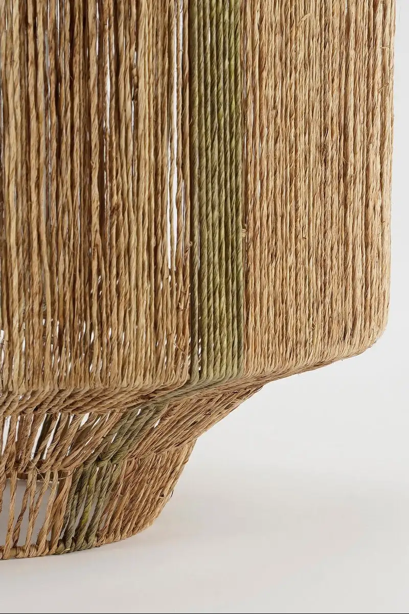 Liliano Laterne aus Jute, Dunkelgrün - H51 x Ø40 cm