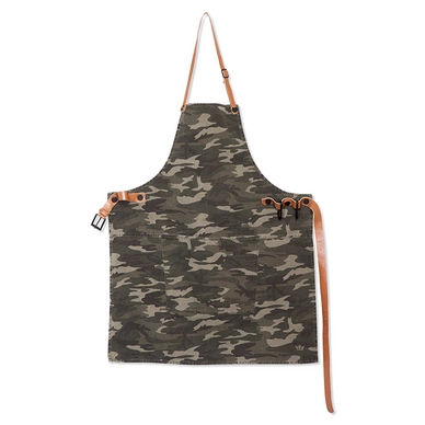 Schürze Dutchdeluxes Amazing Apron BBQ Style Canvas Army Grün