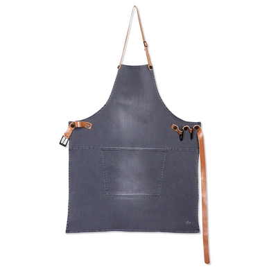 Schürze Dutchdeluxes Amazing Apron BBQ Style Denim Washed Grau