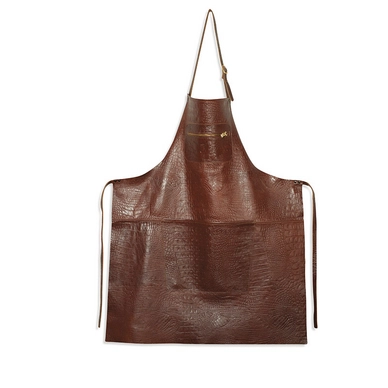 Schürze Dutchdeluxes Amazing Apron Croco Classic Braun