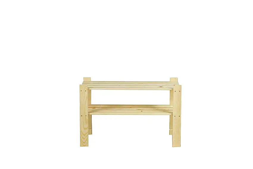 Holzregal PINEPEAK | HxBxT 50x80x38cm | 2 Fachboden | 1,2cm dickes Kiefernholz | Natur