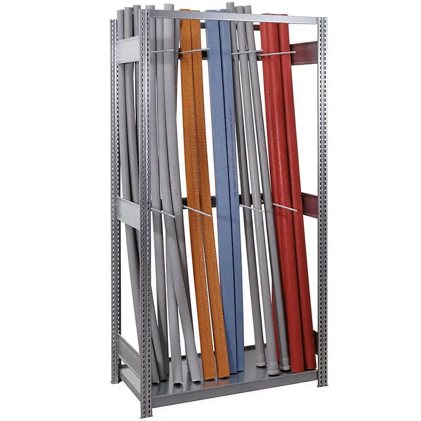 Vertikalregal einseitig FALKE Stecksystem | Grundregal | HxBxT 200x101x30cm | 1 Stahlfachboden | Fachlast 150kg | Verzinkt
