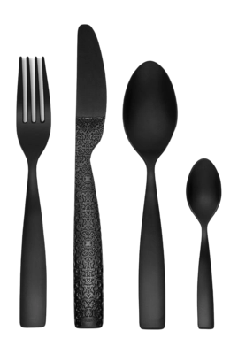 Besteckset Alessi Dressed En Plein Air Black (4-teilig)