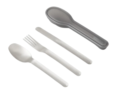 Besteckset Black+Blum Silber (3-teilig)