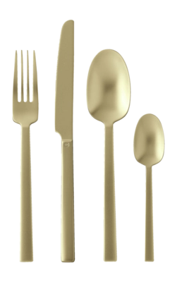 Besteckset Sambonet Neutra Antique PVD Champagne (24-teilig)