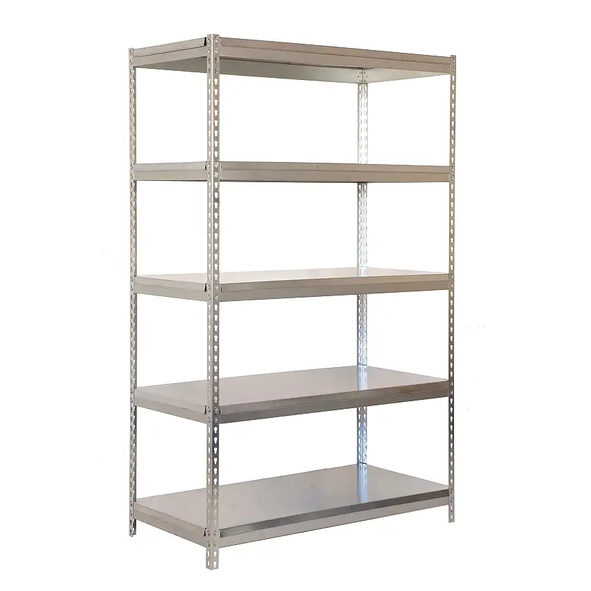 Schwerlastregal METAL YETI LIGHT FIVE | HxBxT 200x120x45cm | Fachlast 300kg | Verzinkt