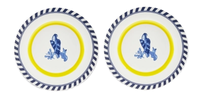 Essteller POLSPOTTEN x Rijksmuseum Bird Patterned Yellow 27 cm (Set von 2 Stück)