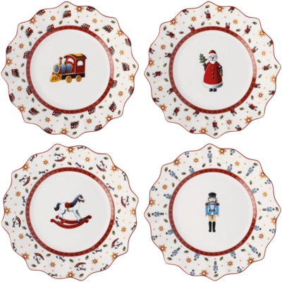Tellerset Villeroy & Boch Toy's Delight 2025 Jubiläum (4er-Set)