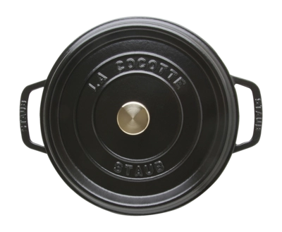 Bräter Staub Cocotte Niedrig Rund Black 26 cm