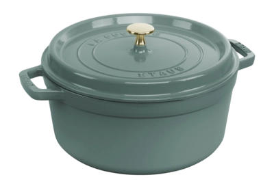 Bräter Staub La Cocotte Rund Eucalyptus 26 cm