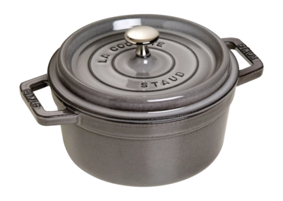 Bräter Staub La Cocotte Rund Graphitgrau 20 cm