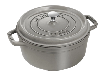 Bräter Staub Cocotte Rund Graphitgrau 26 cm