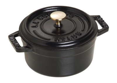 Bräter Staub La Cocotte Rund Schwarz 10 cm
