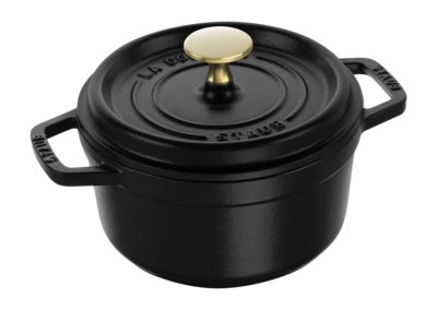 Bräter Staub La Cocotte Rund Schwarz 16 cm