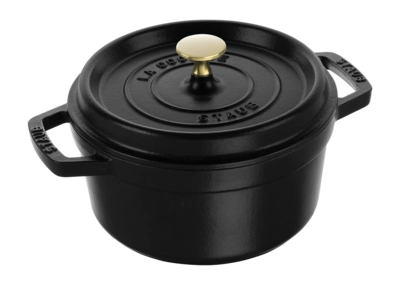 Bräter Staub La Cocotte Rund Schwarz 18 cm