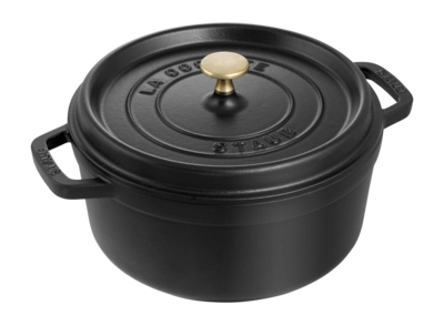 Bräter Staub La Cocotte Rund Schwarz 22 cm