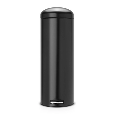 Treteimer Brabantia Retro Silent Matt Schwarz Edelstahl 20L
