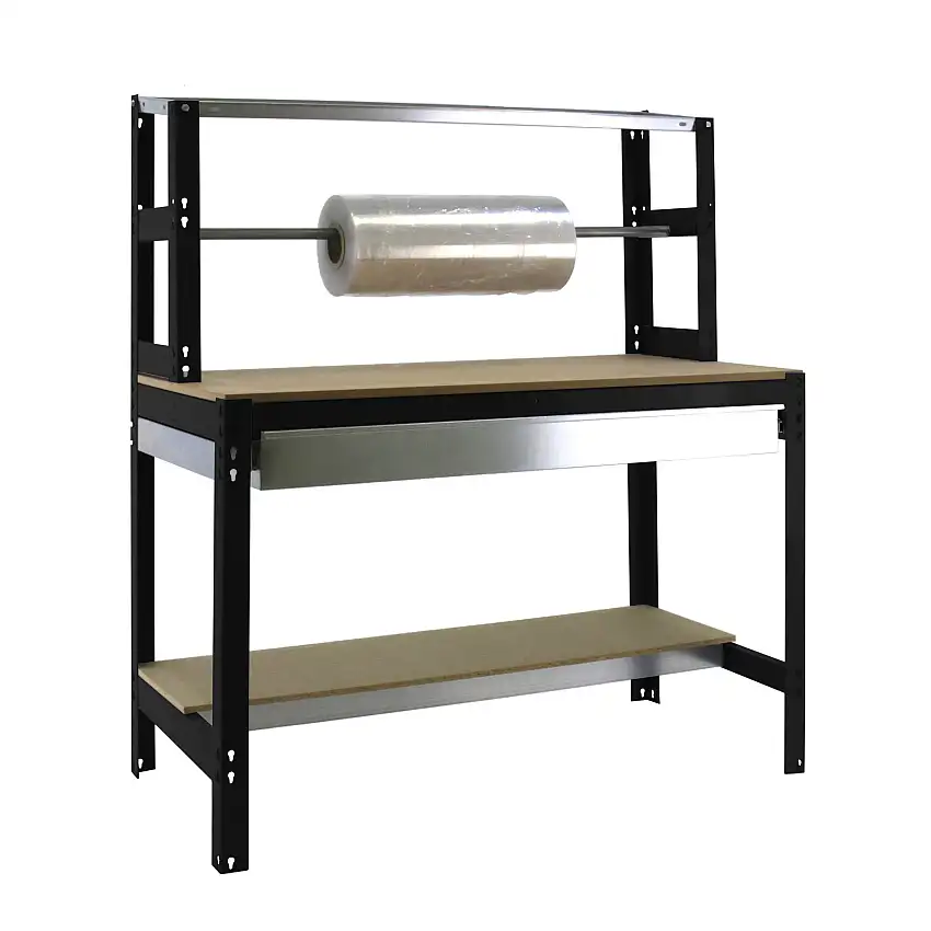 Packtisch BUFFALO mit Schubfach | HxBxT 84x90x76cm | Traglast 400kg | Anthrazit