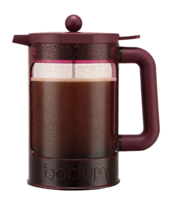 Cafetière Bodum Bean 12 Tassen Bordeaux 1,5 L