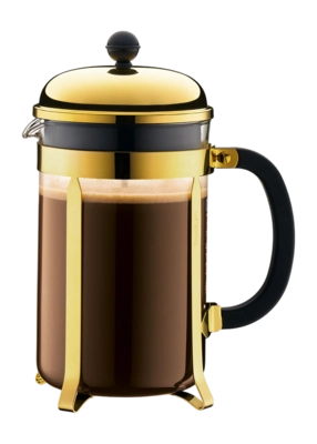 Cafetière Press Bodum Chambord 12 Tassen Gold 1,5 L