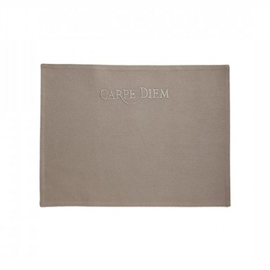 4 Tischsets Aquanova Carpe Diem Grau (Baumwolle)