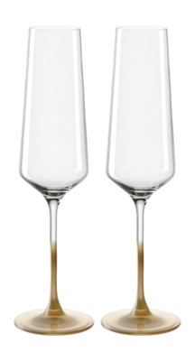 Sektgläser Leonardo Puccini Gold 280ml (2er-Set)