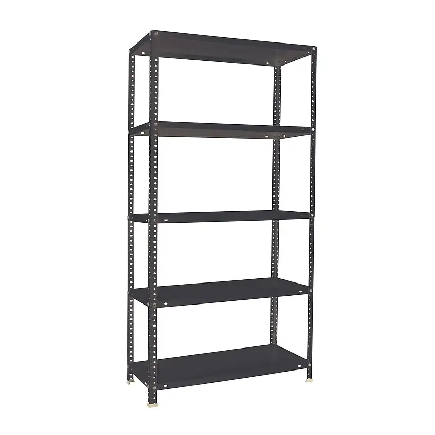 Schraubregal PANDA TALL | HxBxT 200x110x30cm | 5 Fachböden | Fachlast 90kg | Anthrazit