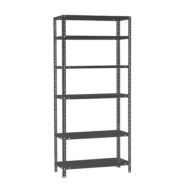 Schraubregal PANDA TALL | HxBxT 200x80x30cm | 6 Fachböden | Fachlast 100kg | Anthrazit