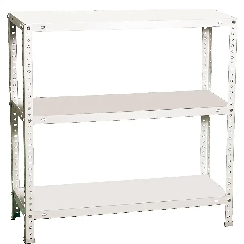 Schraubregal PANDA MINI | HxBxT 90x90x30cm | Fachlast 100kg | Weiß