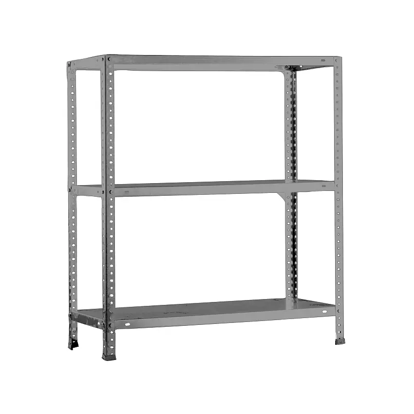 Schraubregal PANDA SMALL | HxBxT 100x80x40cm | Fachlast 100kg | Grau