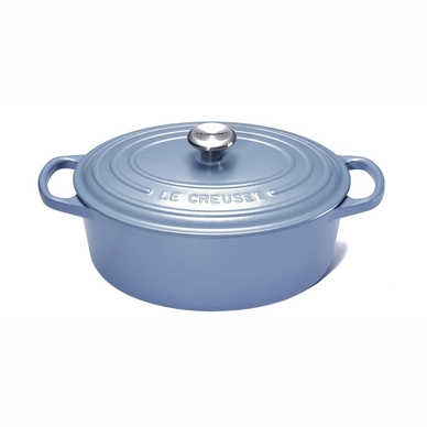 Bräter Le Creuset Signature Oval Mineral Blau Matt 27 cm