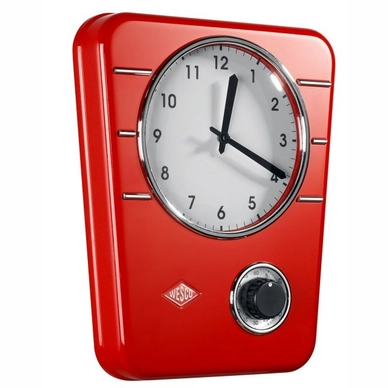 Küchenuhr Wesco Classic Line Rot
