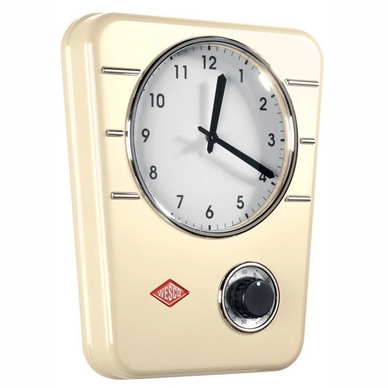 Küchenuhr Wesco Classic Line Mandelfarben