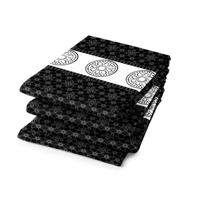 6 Geschirrtücher DDDDD Lace Schwarz (Baumwolle)