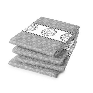 6 Geschirrtücher DDDDD Lace Grau (Baumwolle)