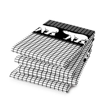 6 Geschirrtücher DDDDD Polar Schwarz (Baumwolle)