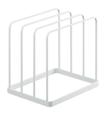 Tablett- und Schneidebretthalter Yamazaki Tower White