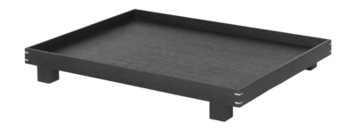 Tablett Ferm Living Bon Black Painted Oak